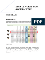 Parametros de Corte y Herramientas de La Pieza (Buje Tubular)