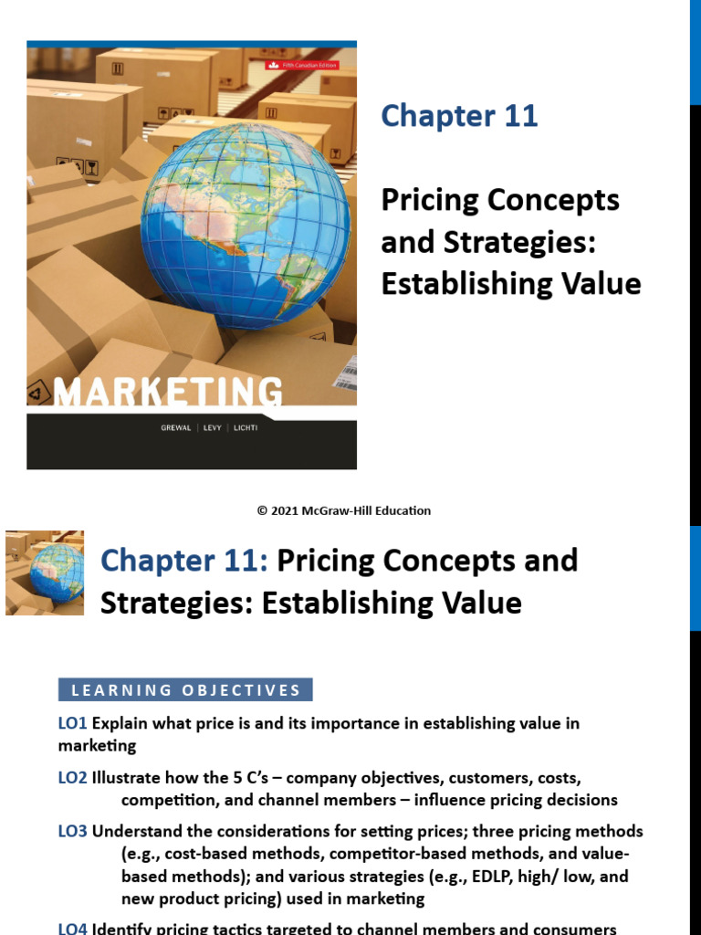 Intro To Marketing Slides - PPT - Ch11 | PDF | Pricing | Marketing