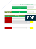 Plantilla Excel Control Gastos e Ingresos