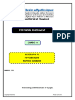 NW NSC GR 10 Geo p1 Eng Memo Nov 2019