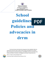 SDRRM Guidelines and Policies