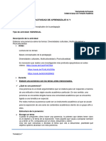 Actividad de Aprendizaje Nro.1 Pedagogia