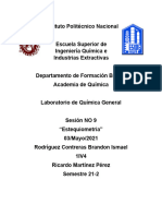 Reporte de La Practica 9 de Laboratorio de Quimica General