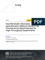 Fast Bimetallic Nanoalloy Quantification Method Using X-Ray Fluorescence Spectroscopy For High-Throughput Experiments