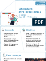 Literatura Afro-Brasileira I: 2 Série Aula 12 - 4 Bimestre