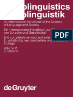 Ammon Ulrich Ed Sociolinguistics Soziolinguistik Volume 2 2