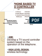 Telephone Based TV Sound Controller