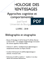 Psychologie Des Apprentissages L2 EFEC 2018