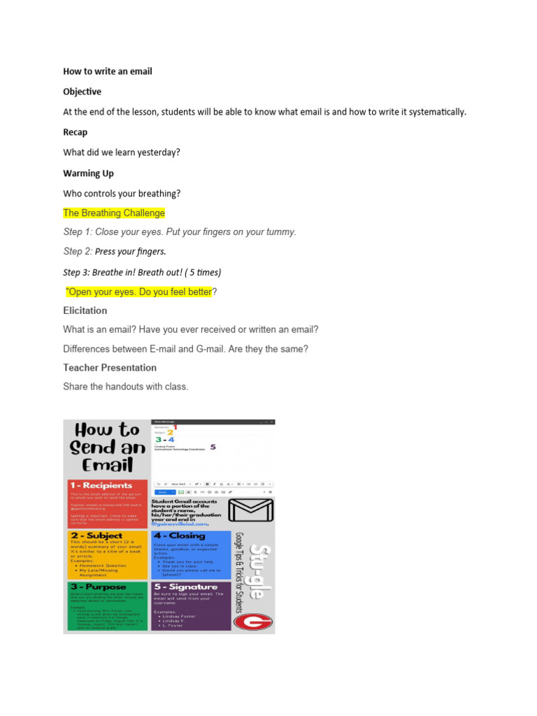 How To Write An Email | PDF