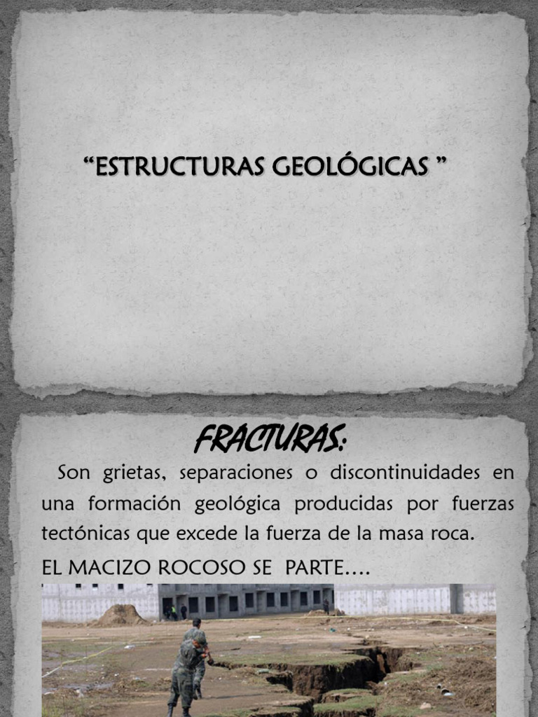Estructuras Geológicas: Fracturas y Fallas | PDF