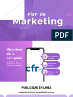Presentacion Plan de Marketing Moderno Minimalista Morado y Violeta