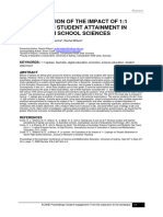 An Evaluation of The Impact of 1:1 Laptops On Student Attainment in Senior High School Sciences