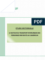 Le Secteur Du Transport Interurbain Des Personnes Par Route Au Cameroun