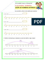 Ficha Mierc Mat Sustracción de Números Enteros