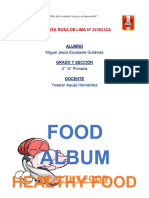 Album de Alimentos Saludables y No Saludables