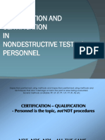 NDT PQC Process & Discontinuities