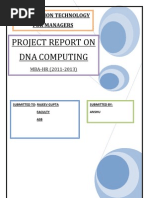 Project Report On Dna Computing: Information Technology For Managers