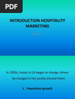 Introduction Hospitality Marketing