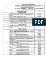 BCOMCS Time Table