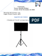 Cotización 1 Pantalla TV 50 Pulg Con Base Tripie - Miguel Tihardware - 8 Al 9 de Nov 2022 - Santa Fe CDMX