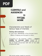 Clientele and Audiences of Social Work