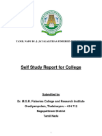 SSR of Dr. MGR Fisheries College and Research Institute, Thalainayeru