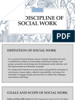 The Discipline of Social Work