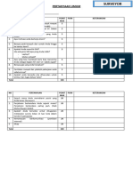 Checklist Interview (Surveyor)