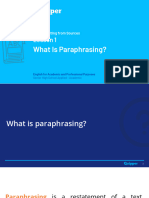 EAP-11 12 Unit-4 Lesson-1 What-Is-Paraphrasing