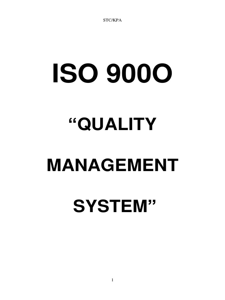 ISO 9000 Quality Management Overview | PDF | Iso 9000 | Quality ...
