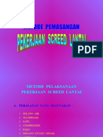 Metode SCREED Lantai