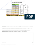 Detailed Estimation of Building With Plan PDF