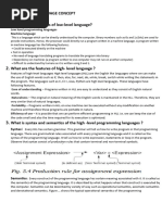 UNIT 1 CHAPTER 5 Programming Language Concept