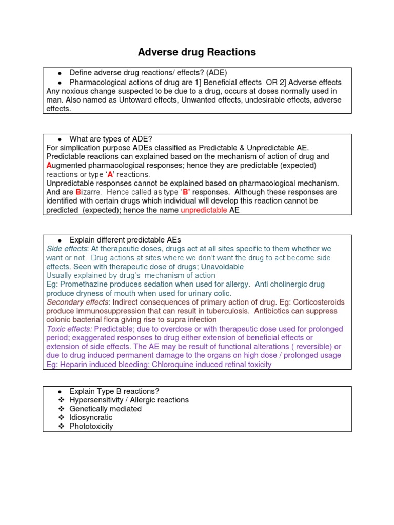 Understanding Adverse Drug Reactions | PDF | Antibody | Immunoglobulin G