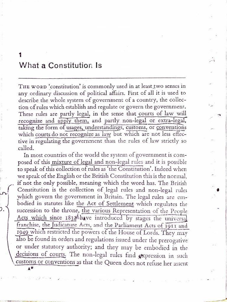 K C Wheare Modern Constitutions What A Constitution Is | PDF ...