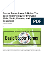 Soccer Terms and Rules - The Basic Terminology For Everyone (Kids, Parents, and B