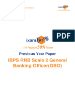 IBPS RRB Scale II GBO 2022 Previous Year Paper