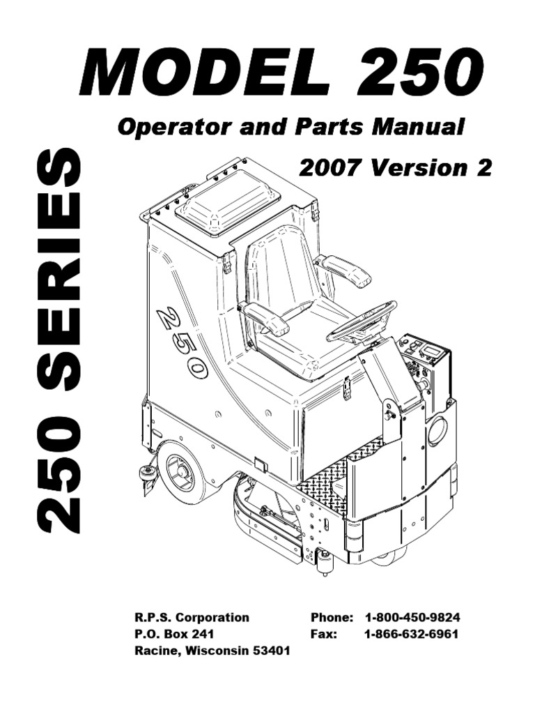 Factory Cat 250 V2 2007 Operator & Spare Parts PDF Switch