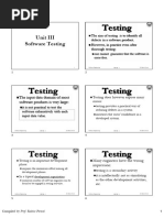 UNIT - 3 - Software Testing v2 at CSJMU - 6 Slides Handouts