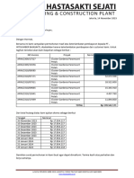 Surat Permohonan Pembayaran PT Intisumber Bajasakti