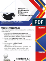 MODULE 2.1 Working With Children and Families in Street Situations