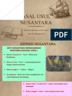 Asal Usul Nusantara