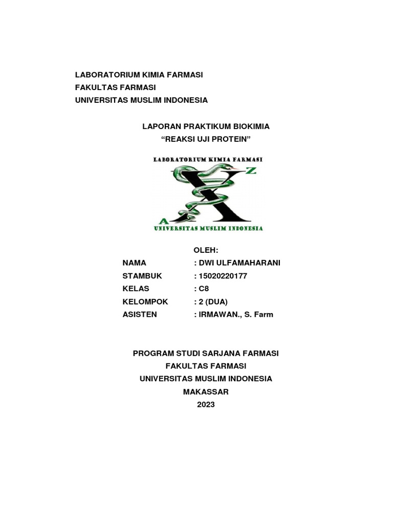 Laporan Reaksi Uji Protein Pdf