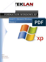 Formation Windows XP Livret1 Niveau1