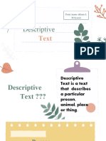 Descriptive Taxt - Bahasa Inggris