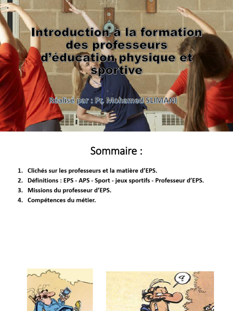 Formation des professeurs d'EPS | PDF | Éducation physique | Enseignement
