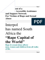 Interpol Has Named South Africa The: "Rape Capital of The World"