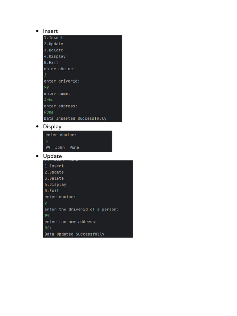Java Out Put | PDF