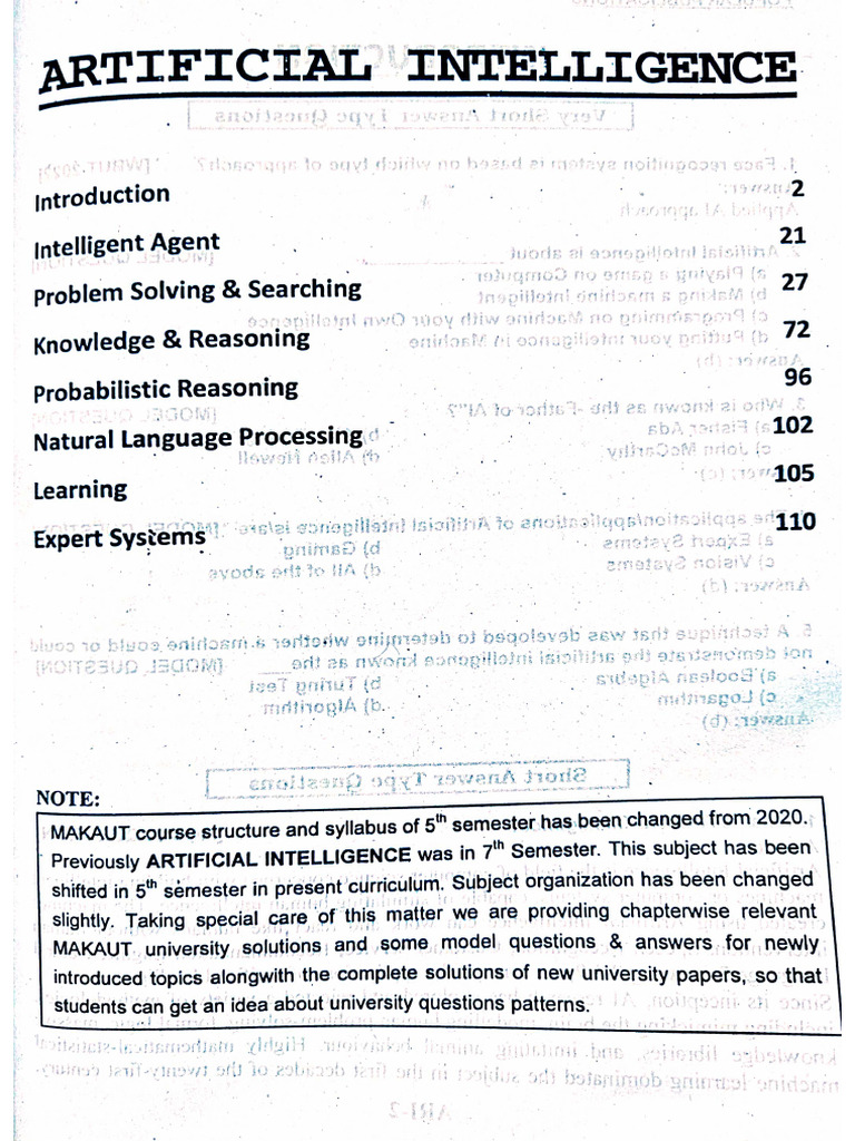 Artificial Intelligence | PDF