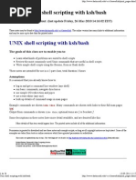 UNIX Shell Scripting With Ksh-Bash